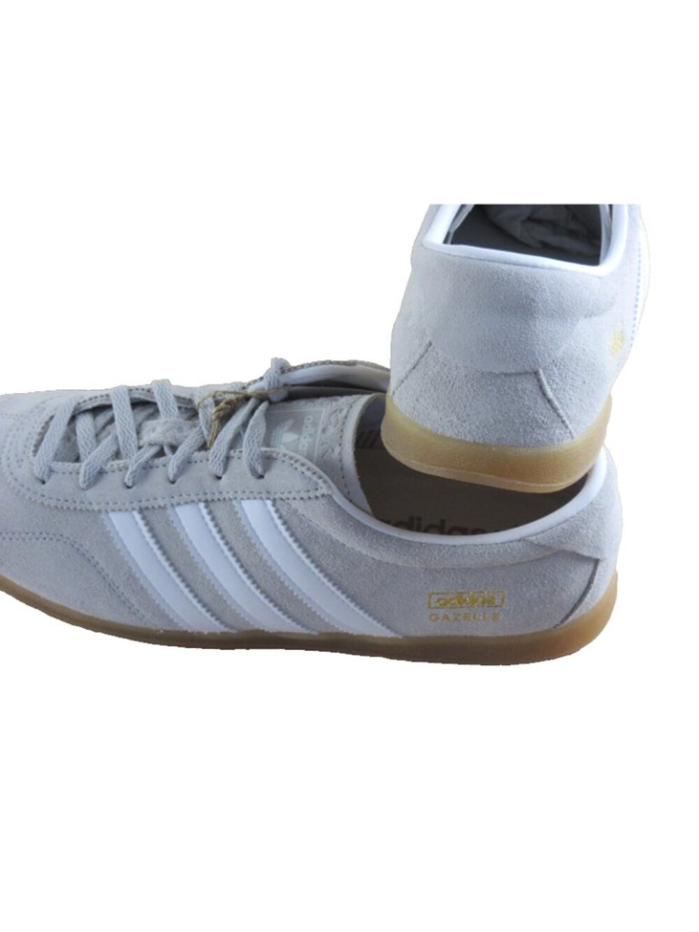 Adidas Women's Gazelle Lo Pro Suede Shoes Grey Cloud White Sizes NIB JS4516 - Picture 7 of 8